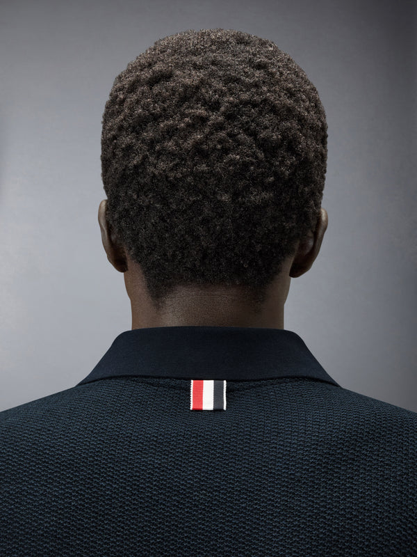 TEXTURED COTTON LINEN POLO - image 5