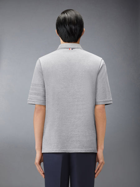 JERSEY OTTOMAN 4-BAR POLO LT GREY