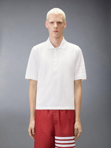 JERSEY OTTOMAN 4-BAR POLO WHITE