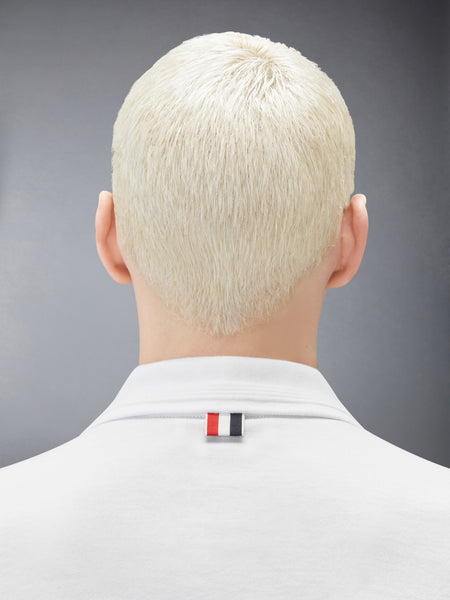 JERSEY OTTOMAN 4-BAR POLO WHITE