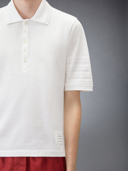 JERSEY OTTOMAN 4-BAR POLO WHITE