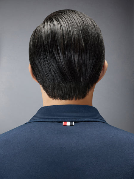 JERSEY OTTOMAN 4-BAR POLO NAVY