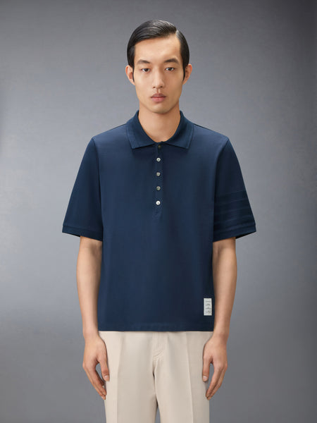 JERSEY OTTOMAN 4-BAR POLO NAVY