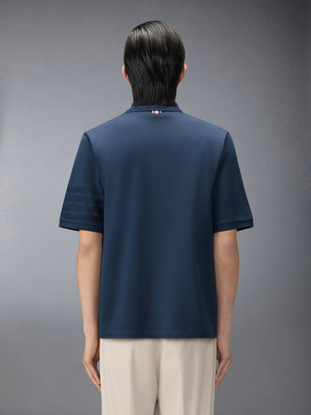 JERSEY OTTOMAN 4-BAR POLO NAVY