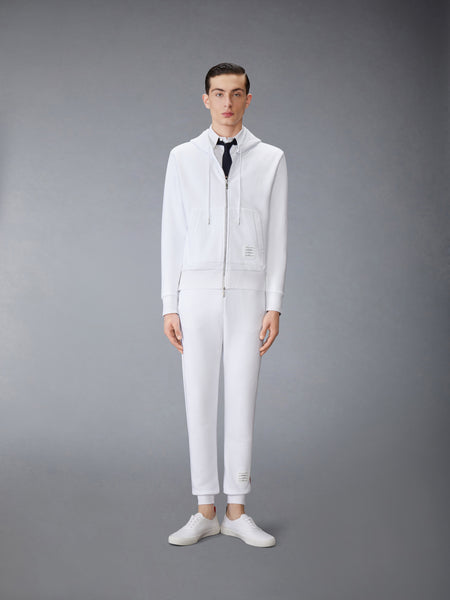 CLASSIC LOOPBACK STRIPE SWEATPANTS WHITE