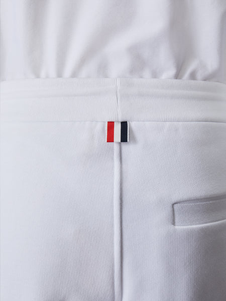 CLASSIC LOOPBACK STRIPE SWEATPANTS WHITE
