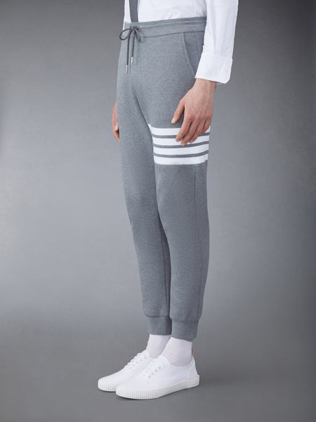 WAFFLE 4-BAR SWEATPANTS MED GREY