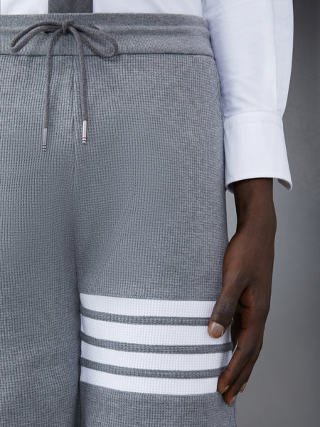 WAFFLE 4-BAR SWEATSHORTS MED GREY