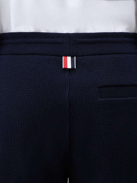 WAFFLE 4-BAR SWEATSHORTS NAVY