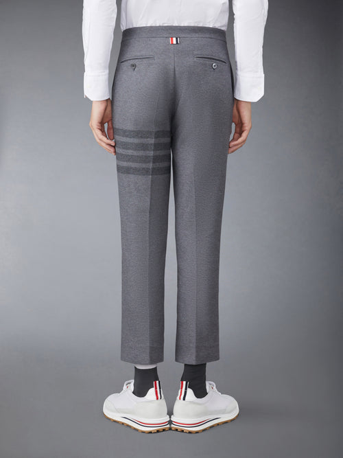 Double Face Tech Twill Slim Trousers | Thom Browne