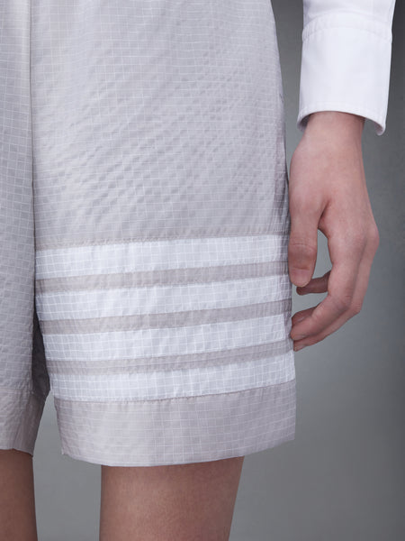 ULTRALIGHT RIPSTOP 4-BAR MID THIGH  SHORTS LT GREY