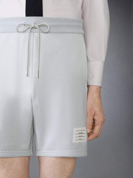 ソリッド ループバック ジャージー 4-BAR スウェット ショートパンツ ペール グレー