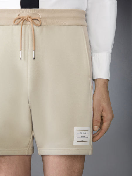 SOLID LOOPBACK JERSEY 4-BAR SWEATSHORTS BEIGE