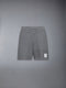 COTTON 4-BAR MID THIGH SHORTS - LT GREY