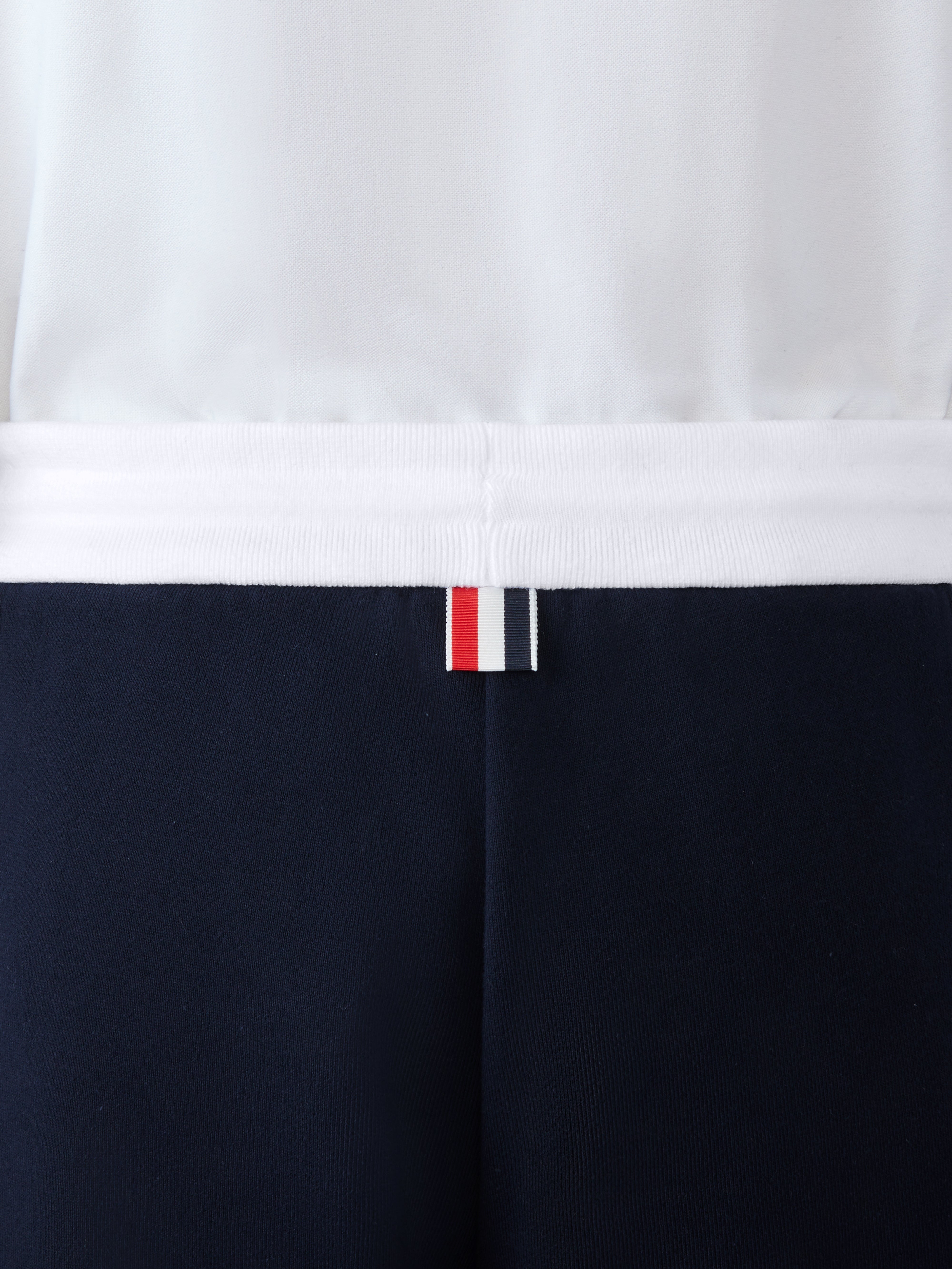 Sweat Shorts W/ Engineered 4 Bar In Solid Classic Loopback
