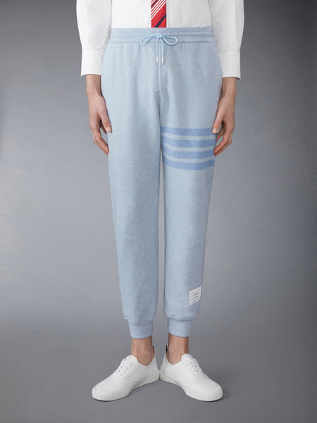MELANGE BRUSHED LOOPBACK 4-BAR SWEATPANTS