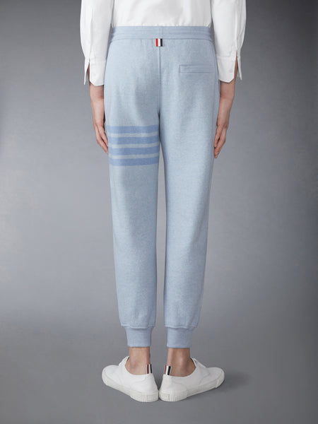 MELANGE BRUSHED LOOPBACK 4-BAR SWEATPANTS
