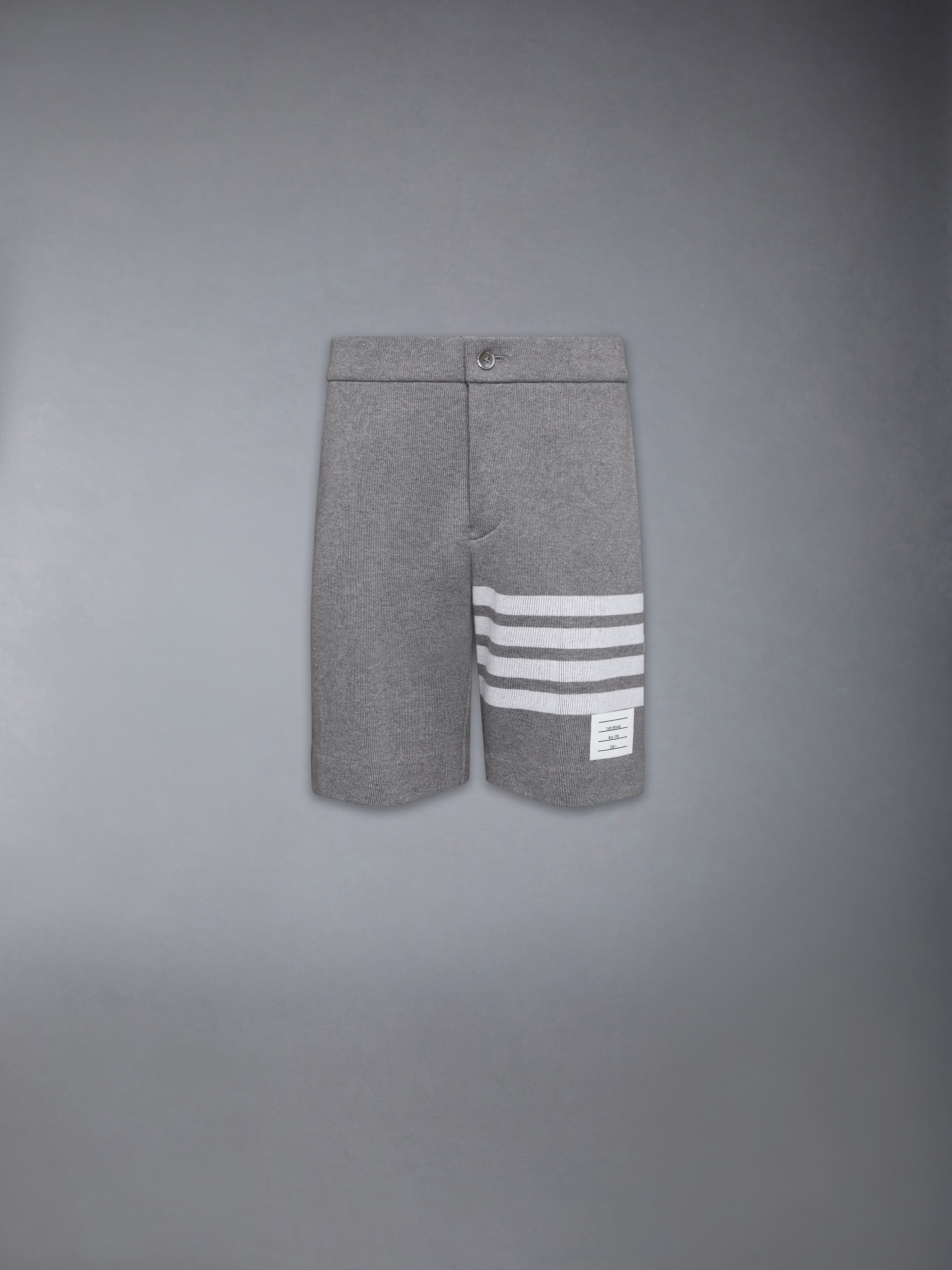 Double Face Knit 4-Bar Bermuda Shorts | Thom Browne