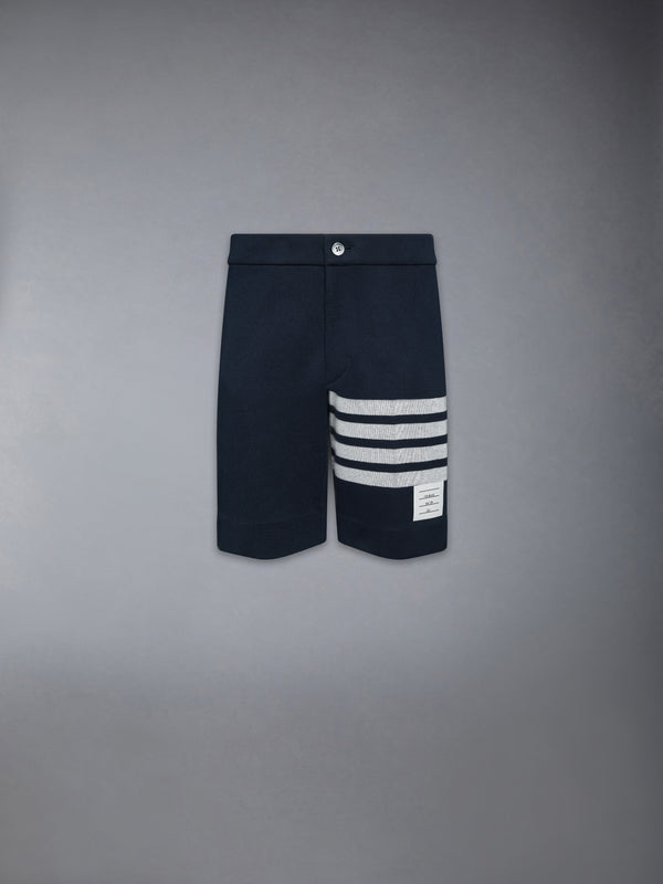 DOUBLE FACE KNIT 4-BAR BERMUDA SHORTS - featured image