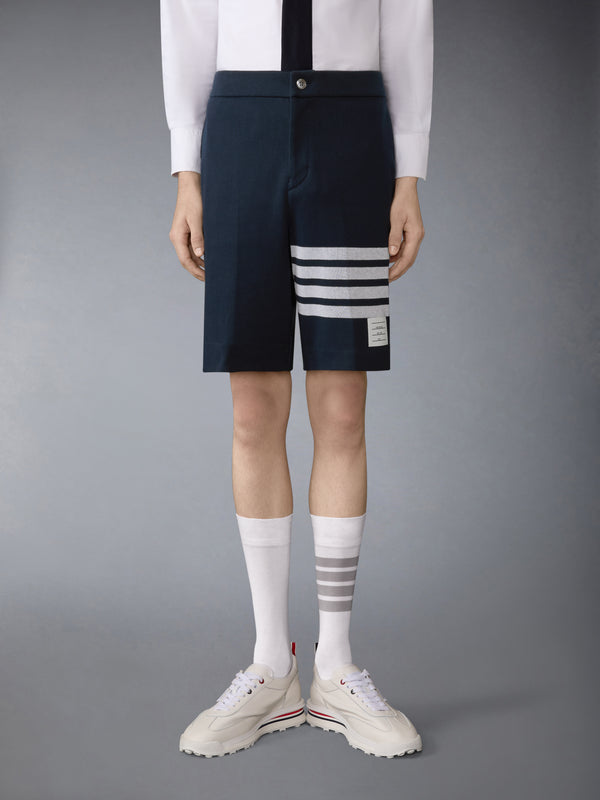 DOUBLE FACE KNIT 4-BAR BERMUDA SHORTS - image 1