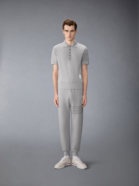 SOLID LOOPBACK OVERDYED 4-BAR SWEATPANTS LT GREY