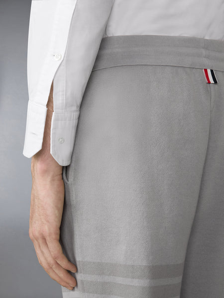 SOLID LOOPBACK OVERDYED 4-BAR SWEATPANTS LT GREY