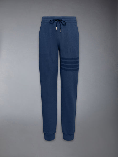 SOLID LOOPBACK OVERDYED 4-BAR SWEATPANTS NAVY
