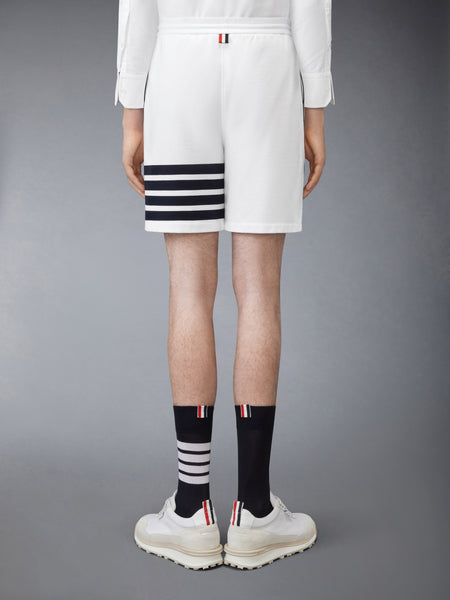 LOOPBACK 4-BAR SWEATSHORTS WHITE /NAVY