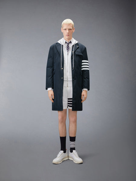 LOOPBACK 4-BAR SWEATSHORTS WHITE /NAVY