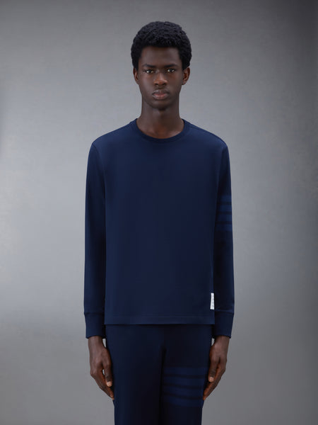 JERSEY 4-BAR RUGBY LONG SLEEVE TEE NAVY