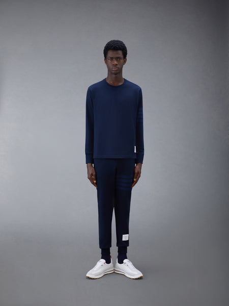 JERSEY 4-BAR RUGBY LONG SLEEVE TEE NAVY