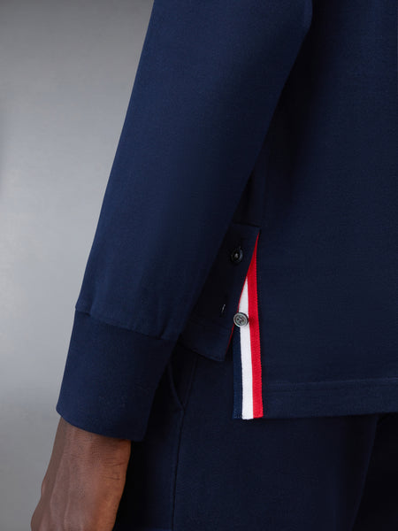 JERSEY 4-BAR RUGBY LONG SLEEVE TEE NAVY