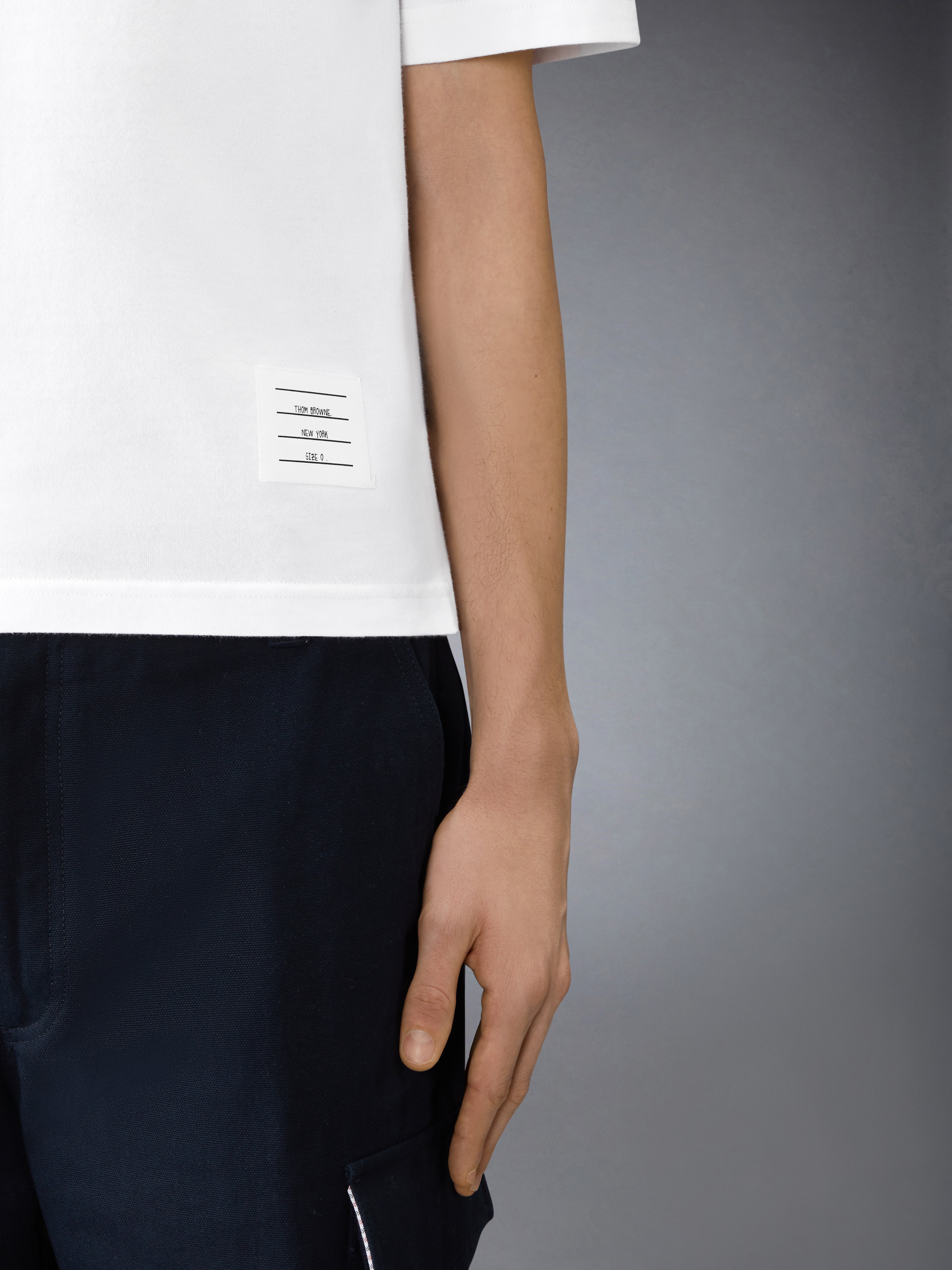 Jersey 4-Bar Short Sleeve Tee | Thom Browne