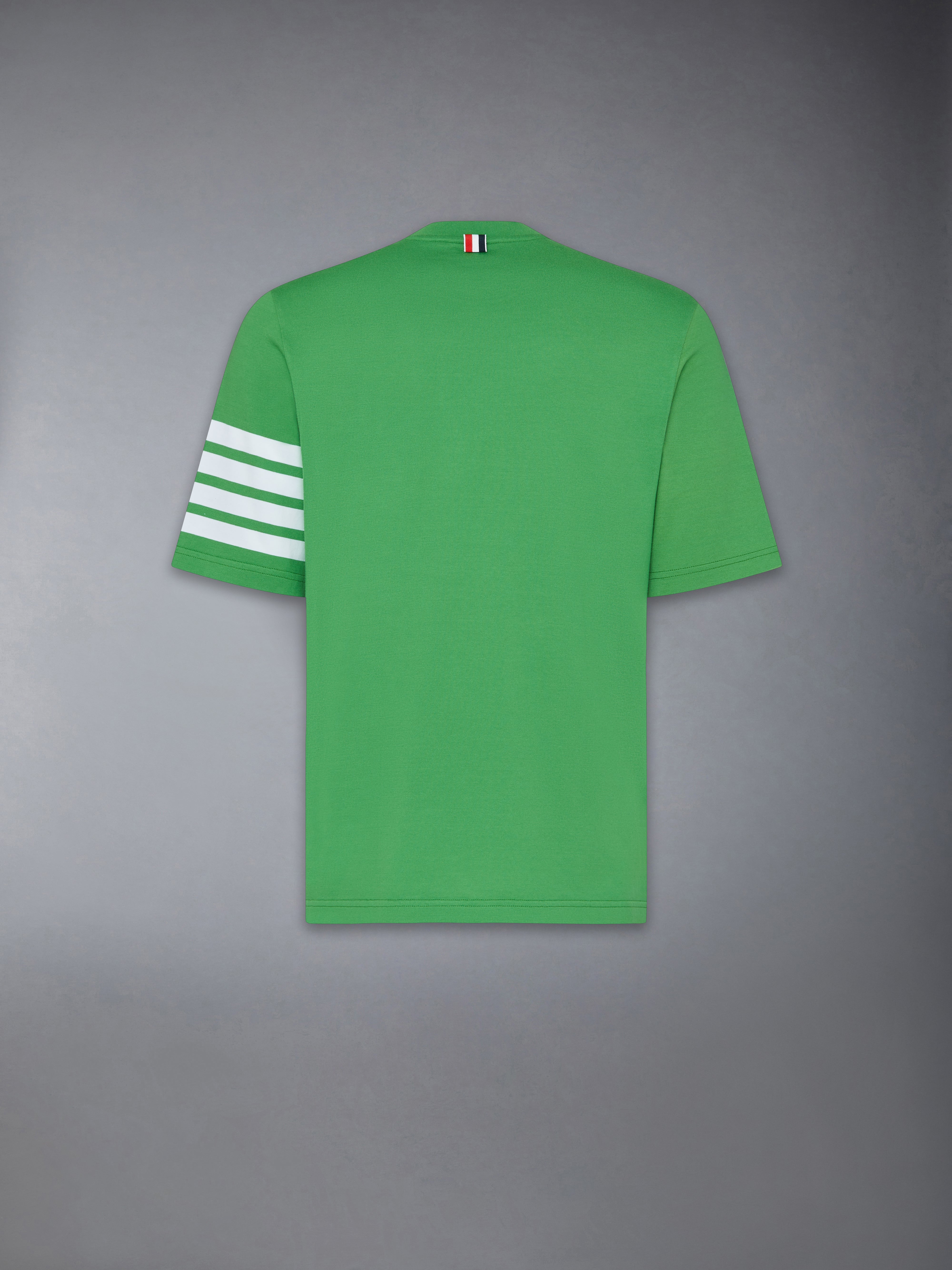 Jersey 4 Bar Short Sleeve Tee | Thom Browne