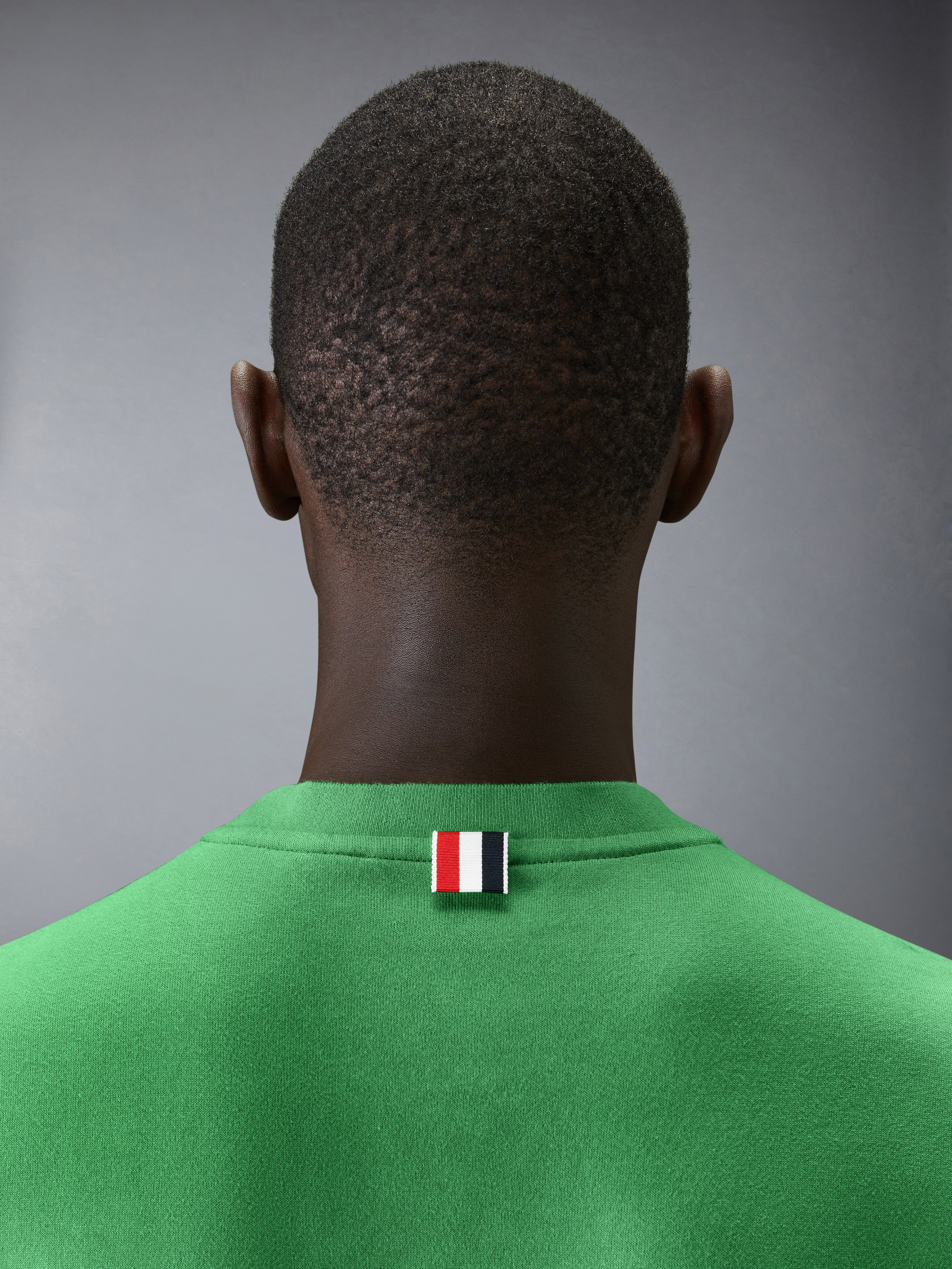 Jersey 4 Bar Short Sleeve Tee | Thom Browne