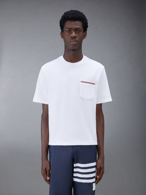 Milano Cotton Oversized Pocket Tee | Thom Browne