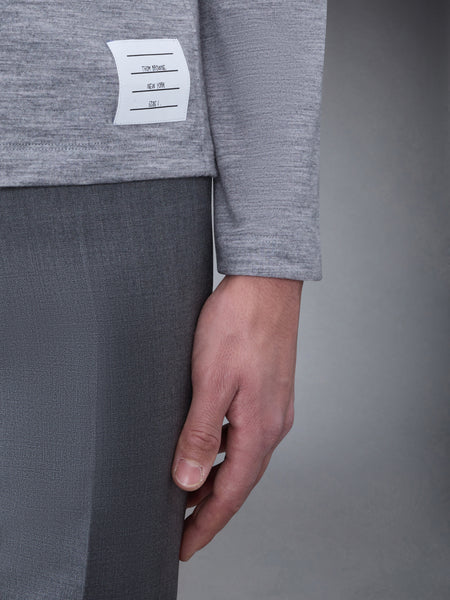 Wool Jersey 4-Bar Long Sleeve Tee LT GREY