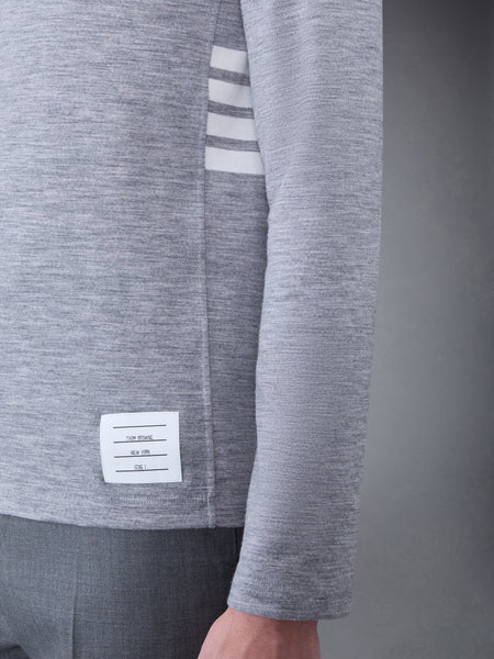 Wool Jersey 4-Bar Long Sleeve Tee LT GREY