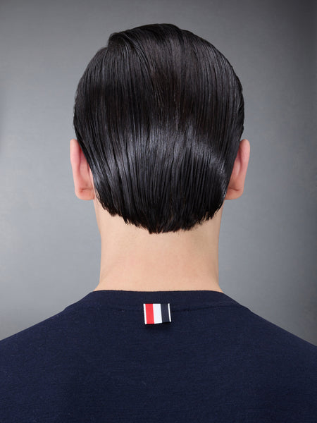 Wool Jersey 4-Bar Long Sleeve Tee NAVY