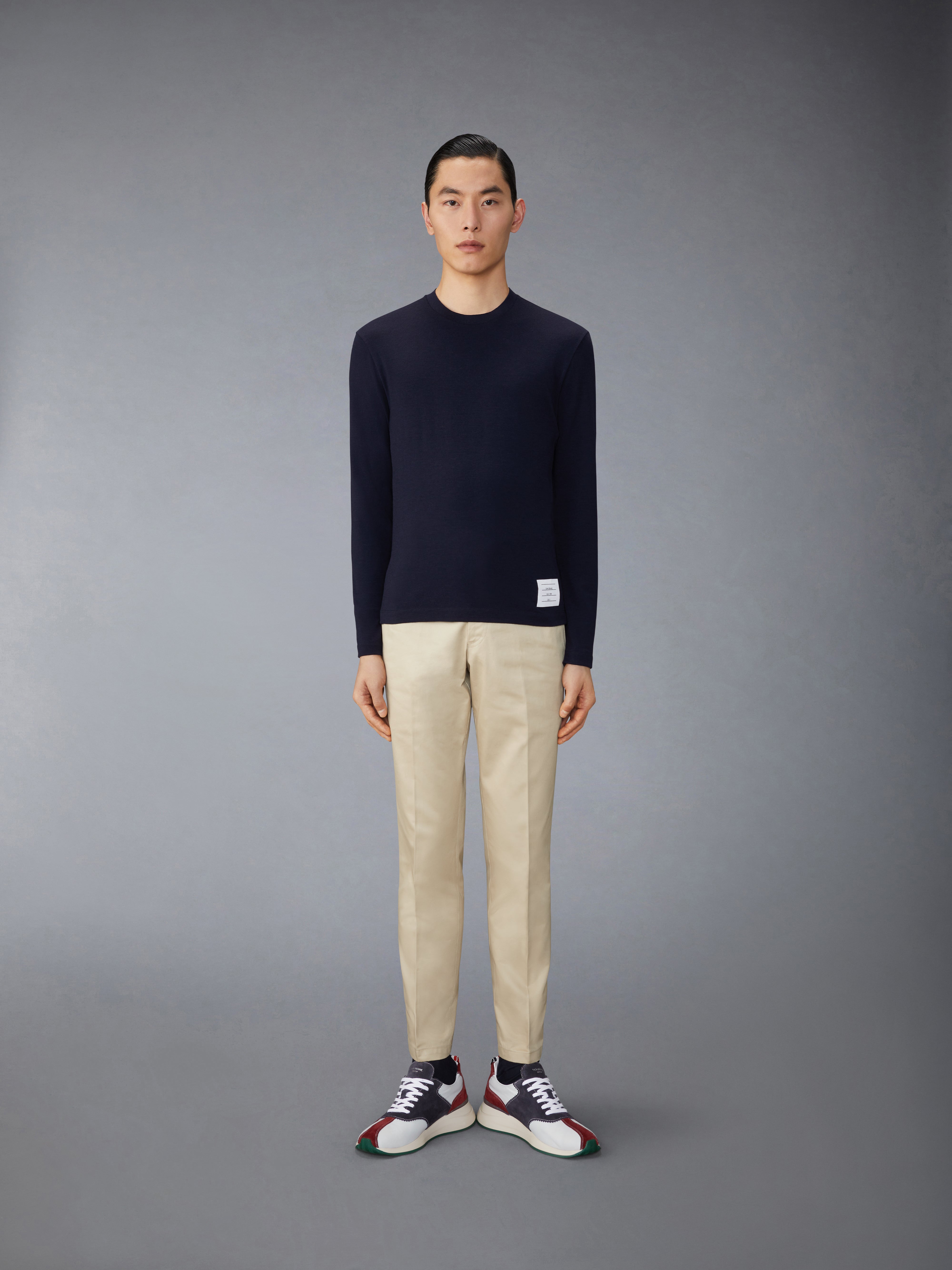 ウール ジャージー 4-BAR 長袖Tシャツ | Thom Browne