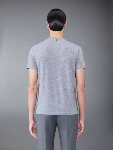 Wool Jersey 4-Bar Tee LT GREY