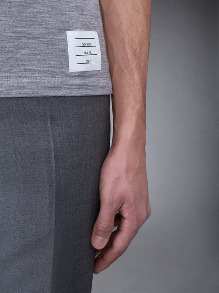 Wool Jersey 4-Bar Tee LT GREY