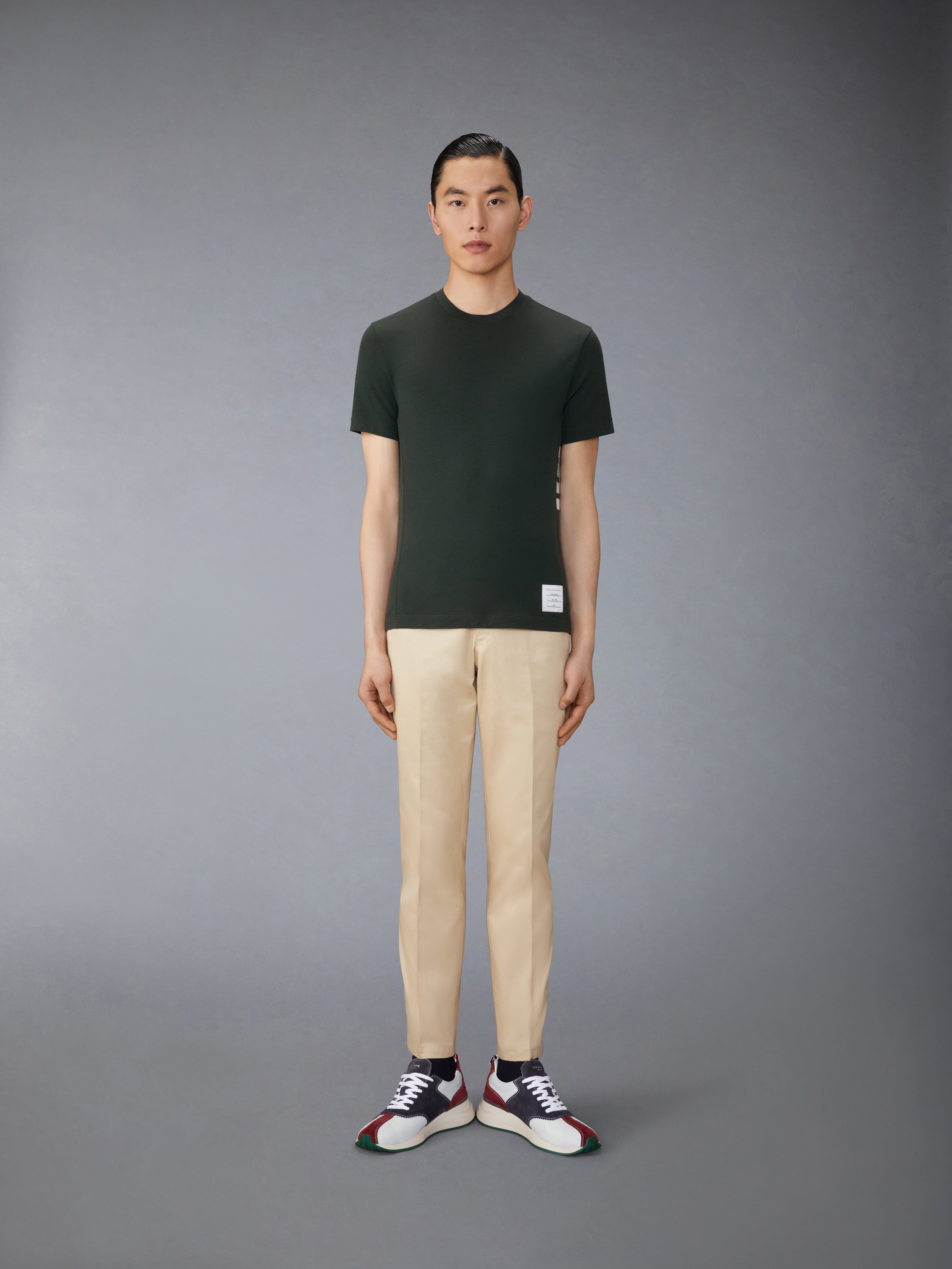 ★THOM BROWNE★ウールジャージーバーTシャツ ウールジャージー 4バーTシャツ | Thom Browne