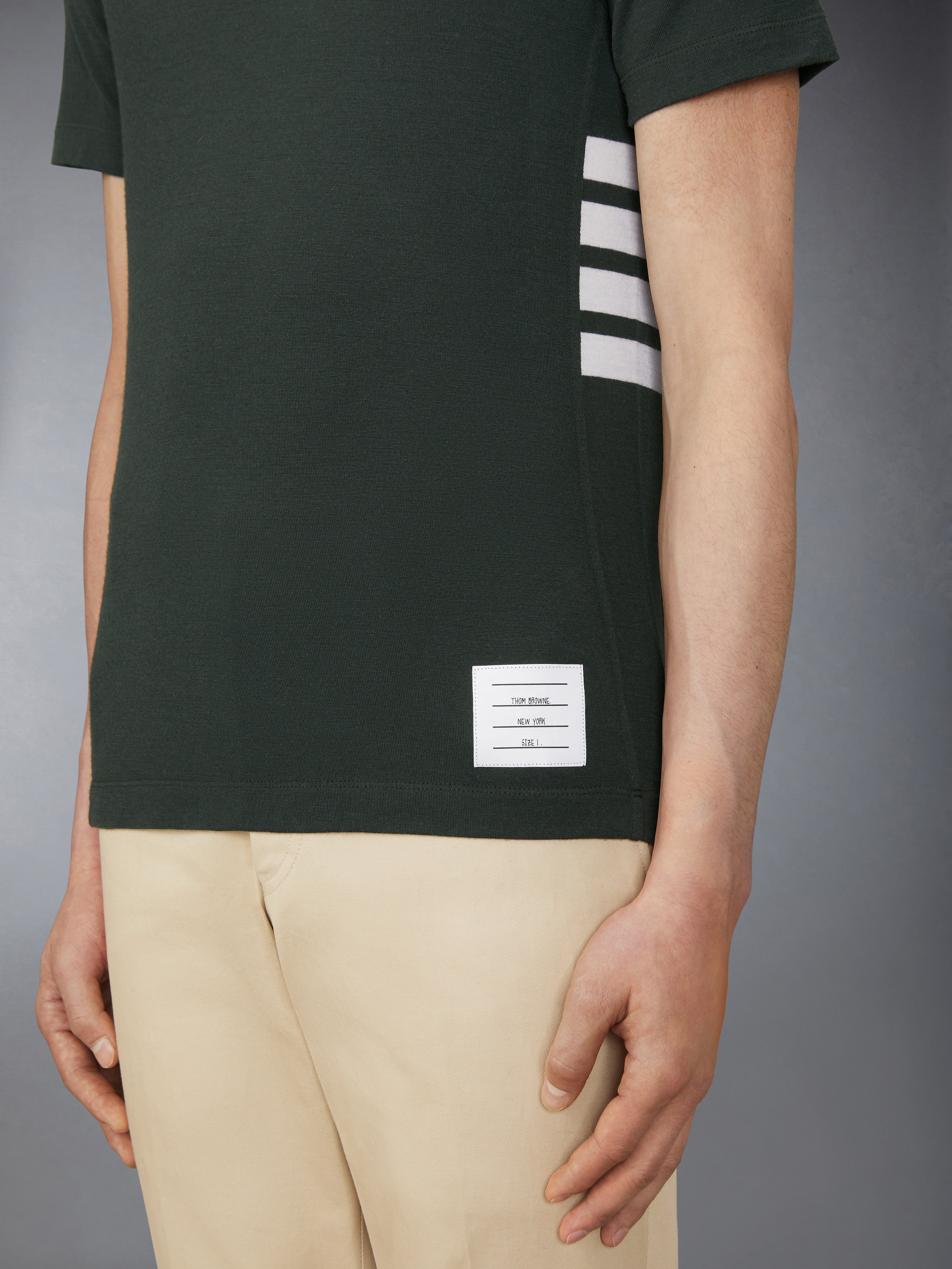 ★THOM BROWNE★ウールジャージーバーTシャツ ウールジャージー 4バーTシャツ | Thom Browne