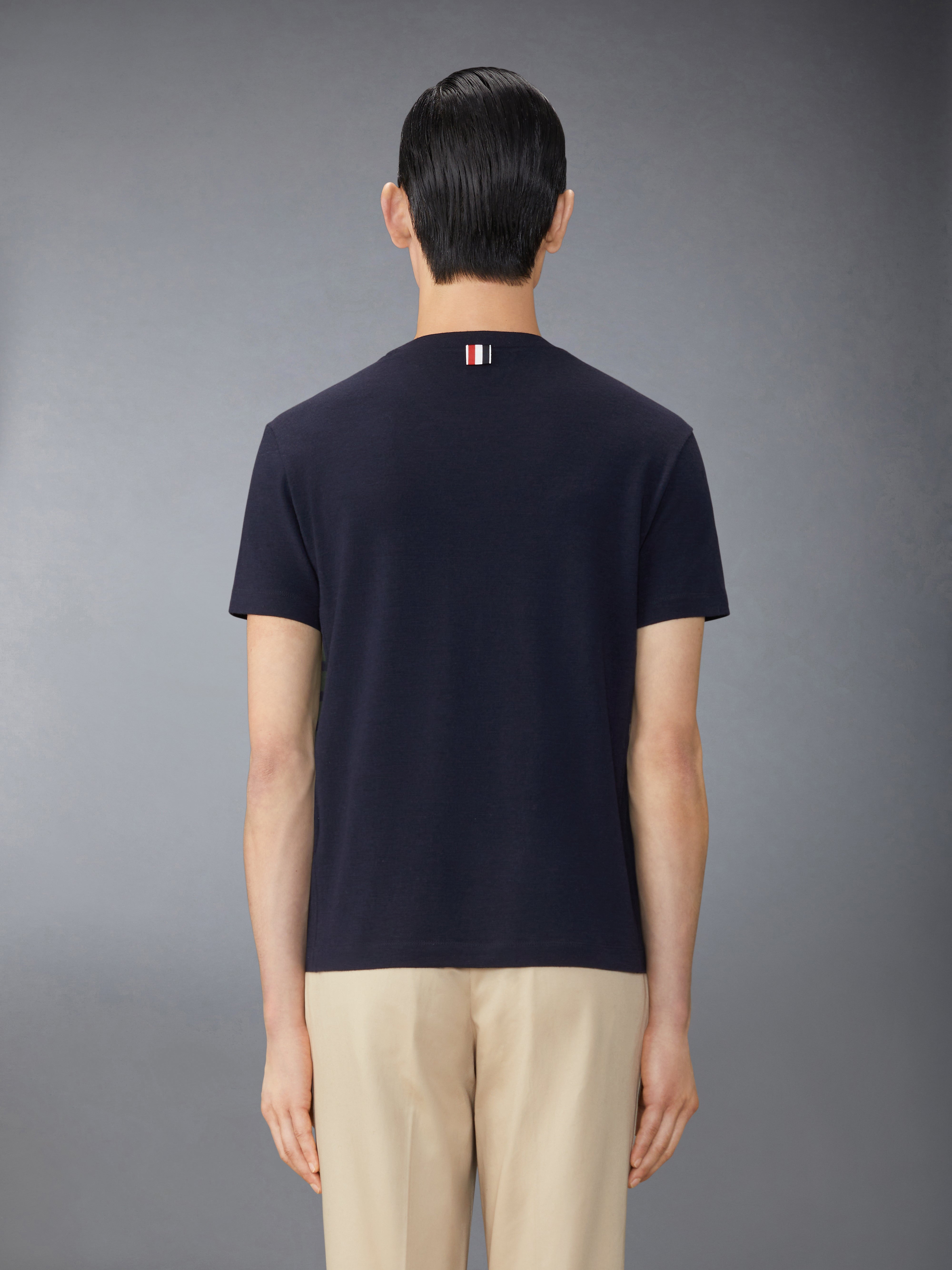 【送料&関税込】Thom Browne Wool 4-bar T-shirt Wool Jersey 4 Bar Tee | Thom Browne