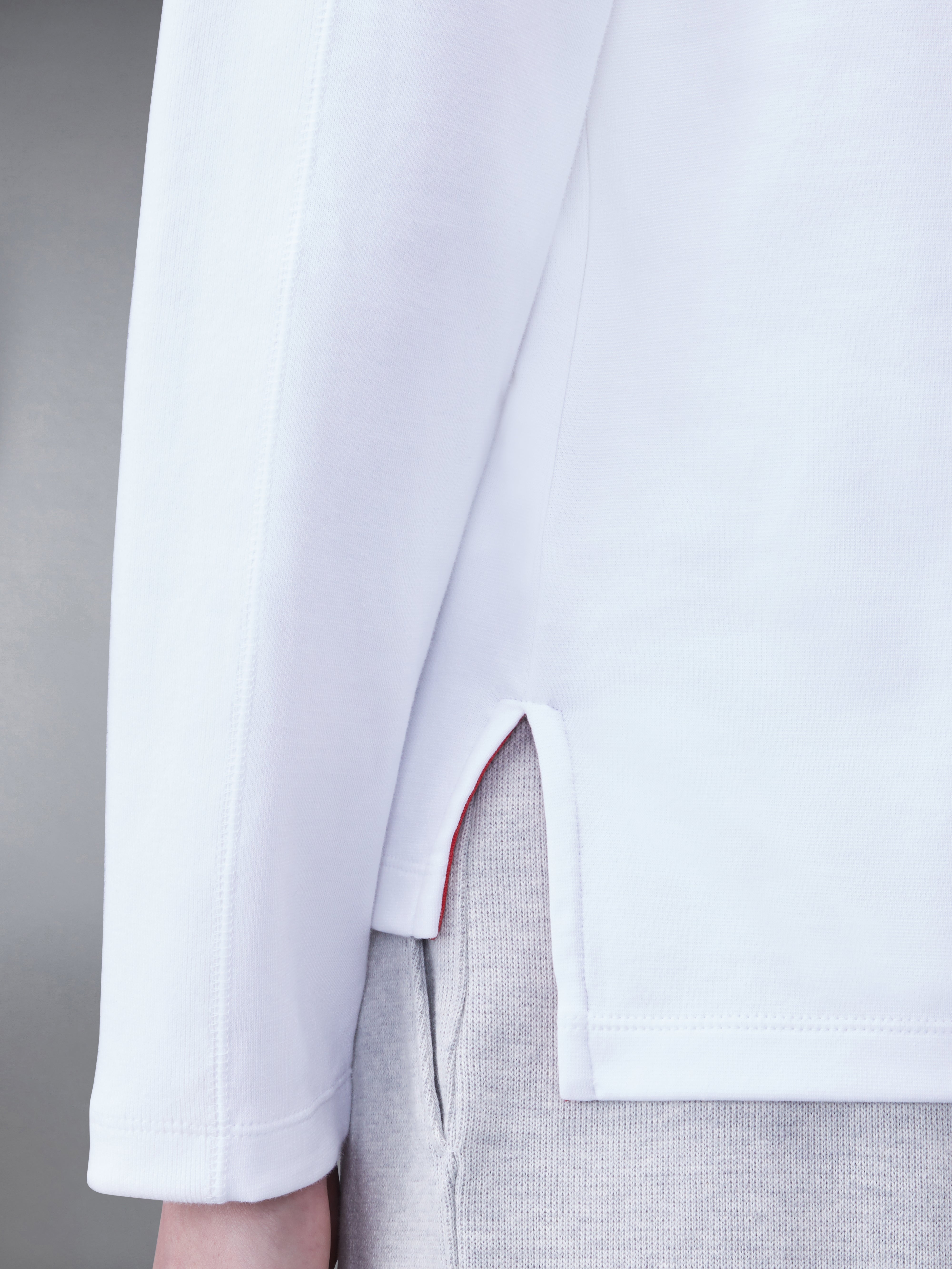 THOM BROWNE トムブラウン MJS245A-07323100 ホワイト コットン コットン 4-BAR Tシャツ 4 コットン 4-BAR Tシャツ | Thom Browne