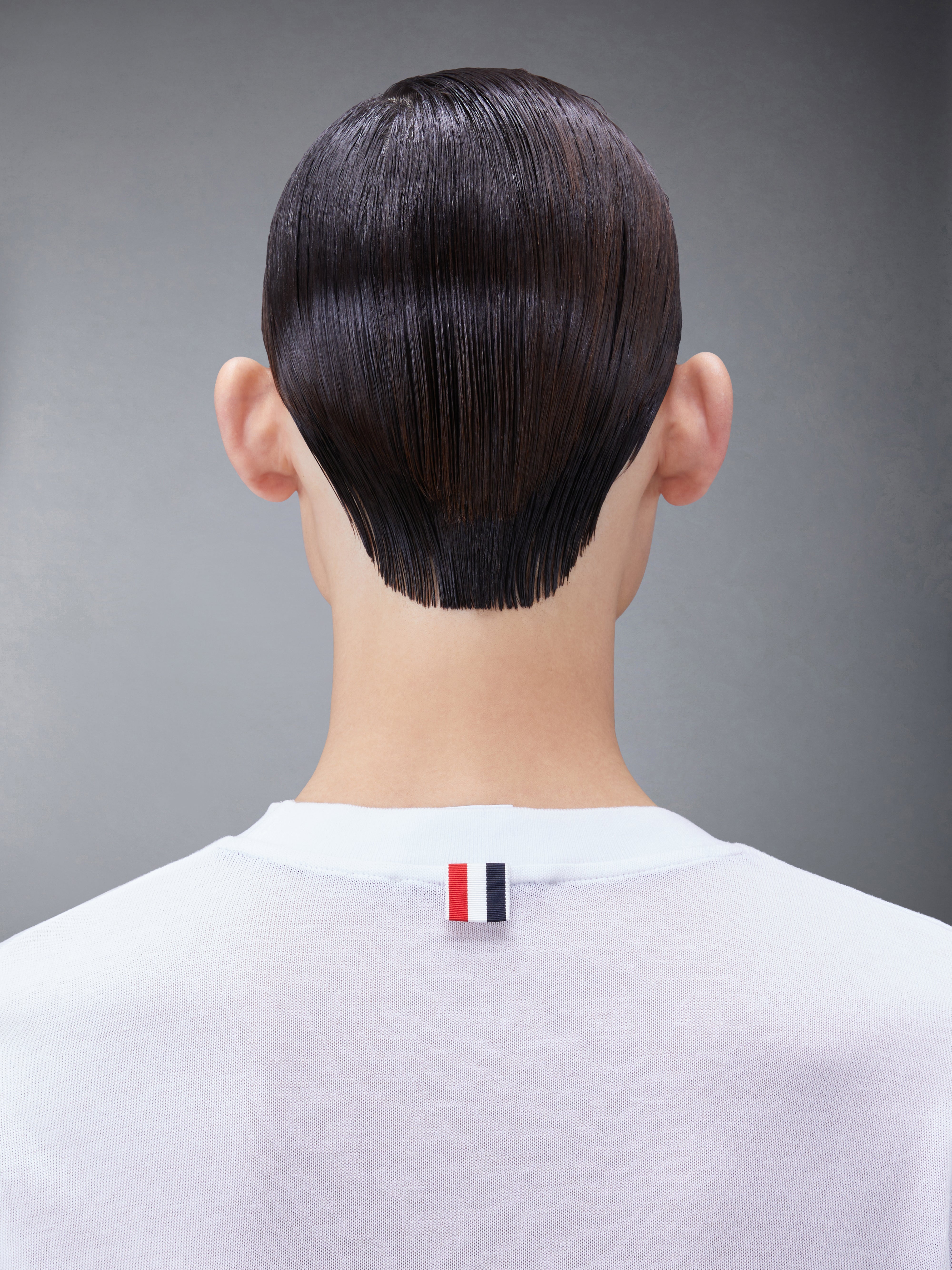 Lightweight Cotton Short Sleeve Striped Tee | Thom Browne