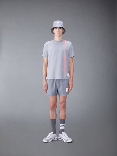 RWB STRIPE JERSEY TEE MED GREY