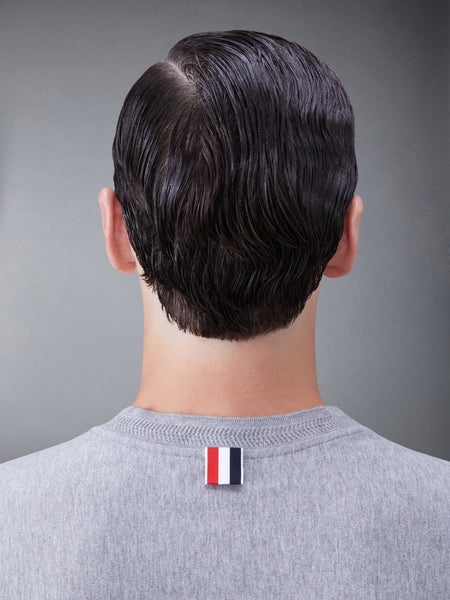 RWB STRIPE JERSEY TEE MED GREY