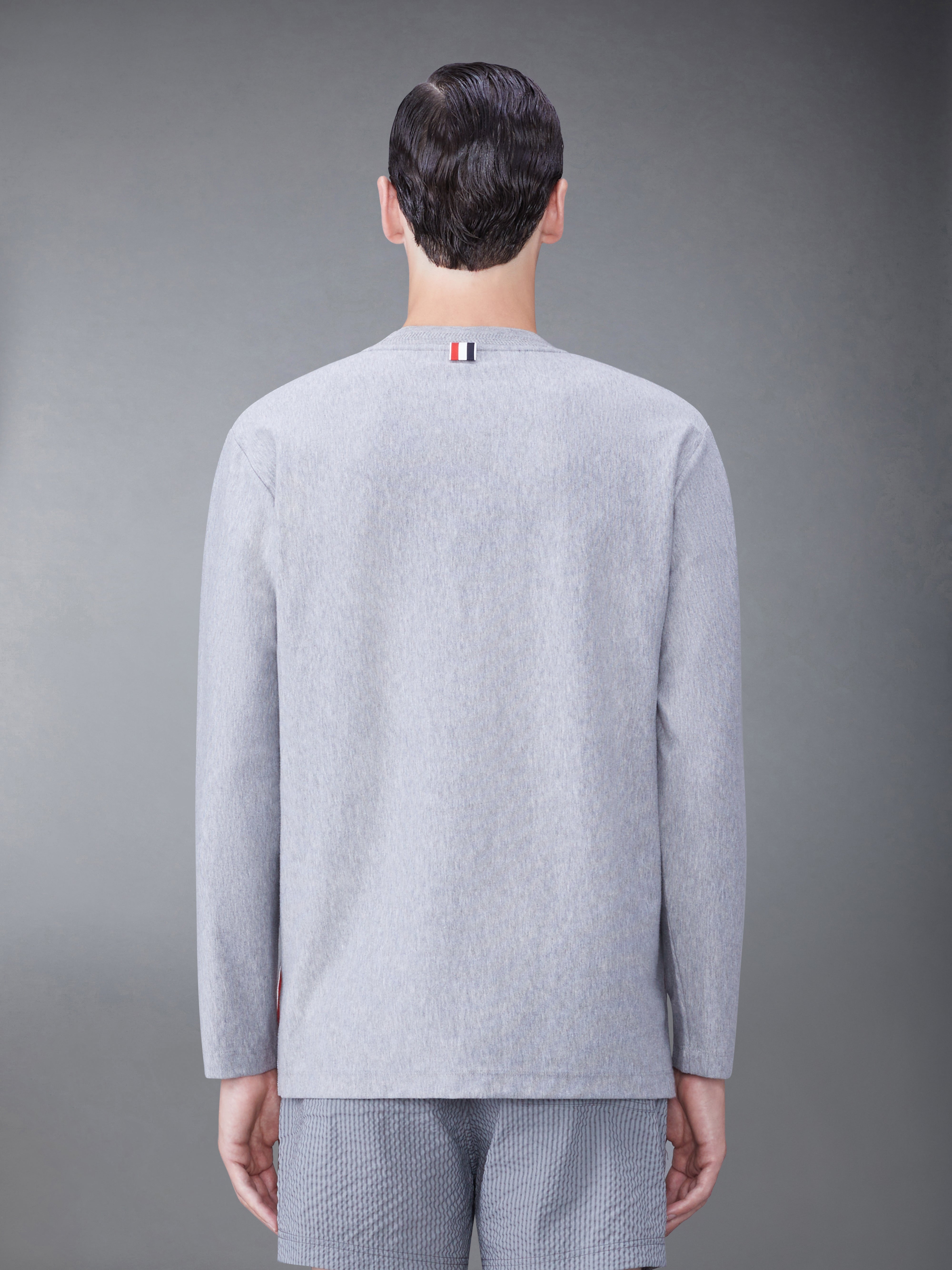 ★THOM BROWNE★ストライプ オーバーサイズ 長袖Tシャツ オーバーサイズ RWB ストライプ 長袖Tシャツ | Thom Browne